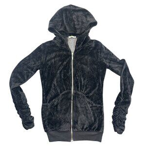 Avani Black Velvet Zip Up Jacket